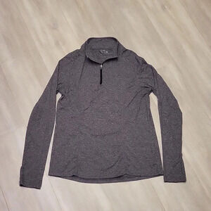Jockey Grey Long Sleeve Quarter Zip‎ Womens Pullover Size Medium